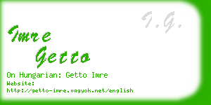 imre getto business card